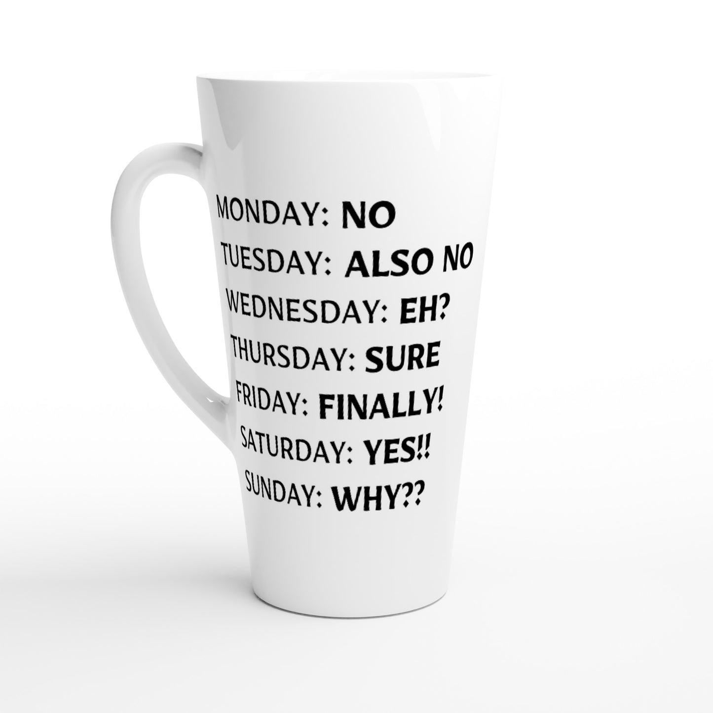 Days of the Week - White