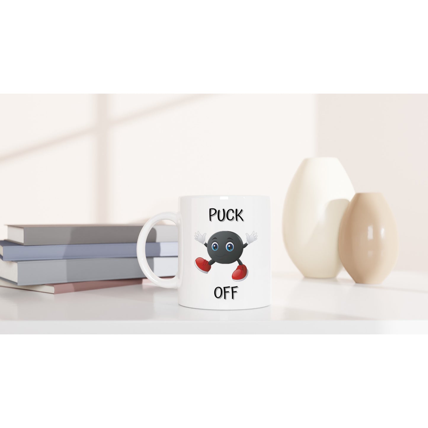 Puck Off - White