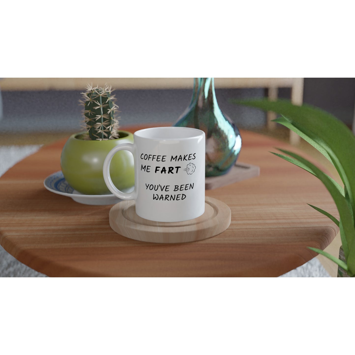 Coffee Makes Me Fart - White